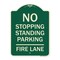 Signmission No Stopping Standing Parking Fire Lane Heavy-Gauge Aluminum Sign, 24" x 18", G-1824-23571 A-DES-G-1824-23571 - alternate 1